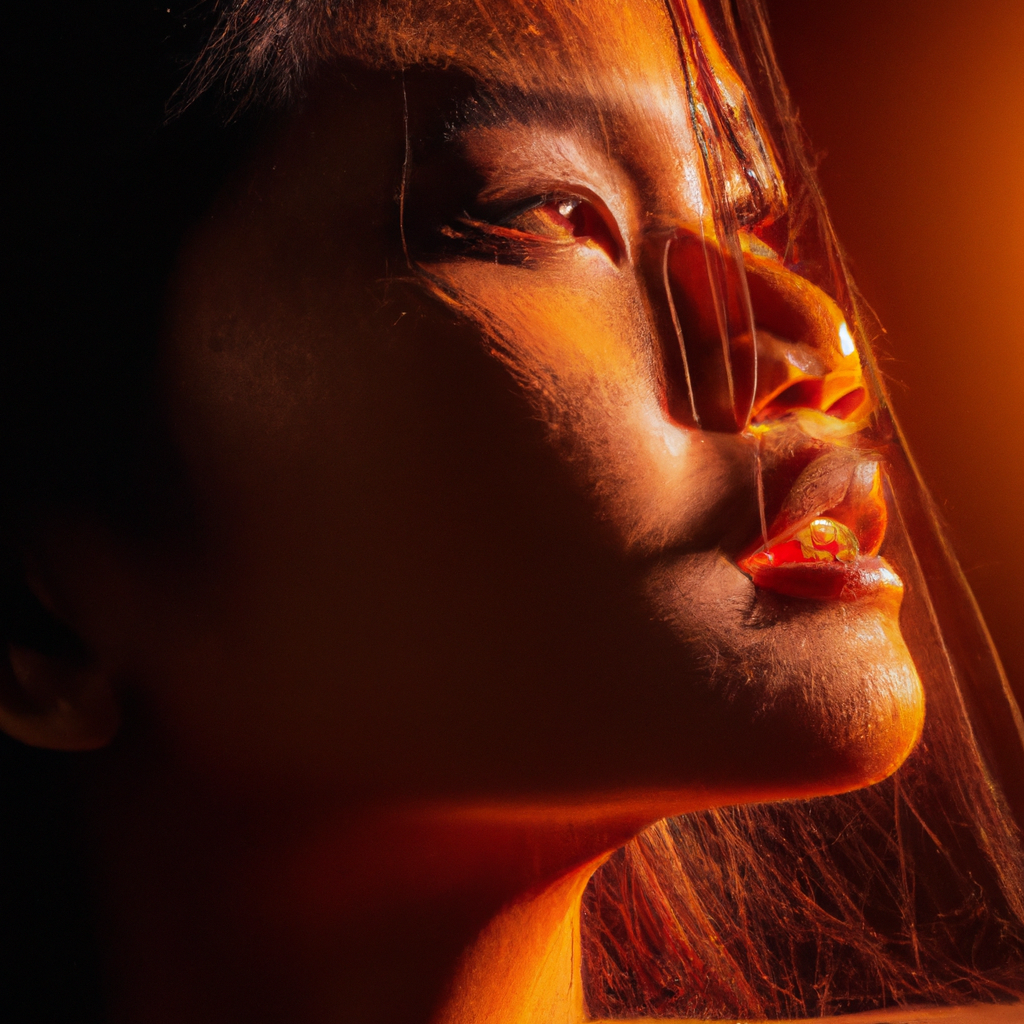 AI-generated portrait with clean white background